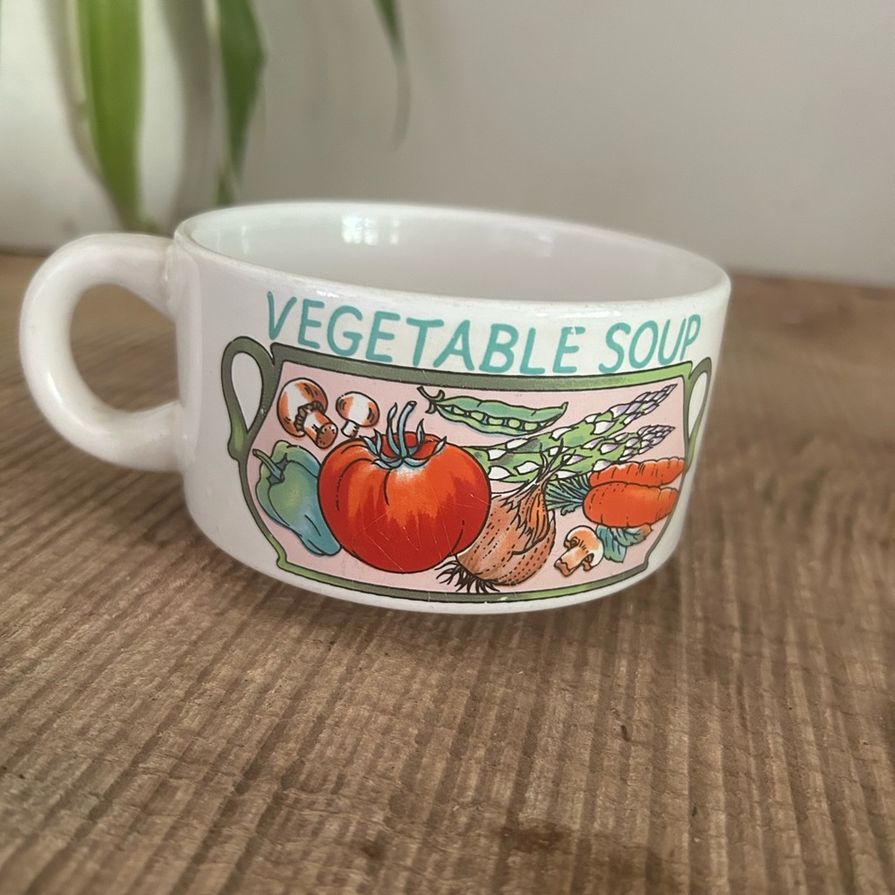 Vintage Soup Ceramic Mug bowl